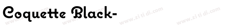 Coquette Black字体转换